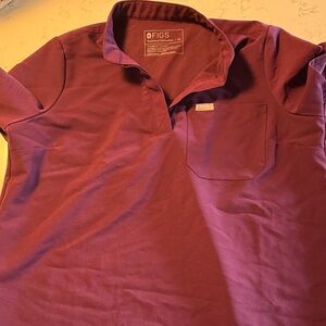 Figs women’s XS Deep Purple Polo Shirt
